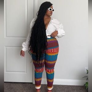 Stretchy African print pants